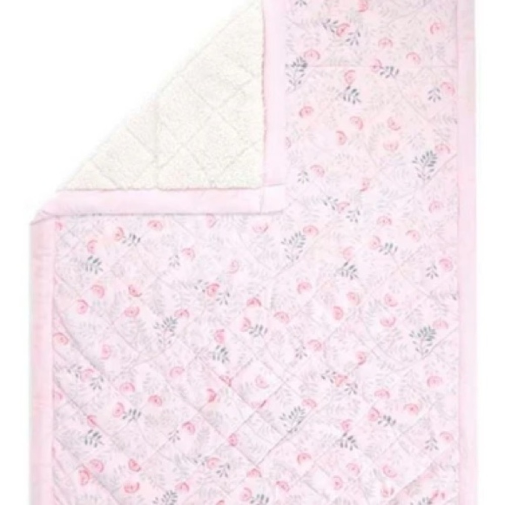 aden + anais weighted toddler blanket Quilt bed pink floral